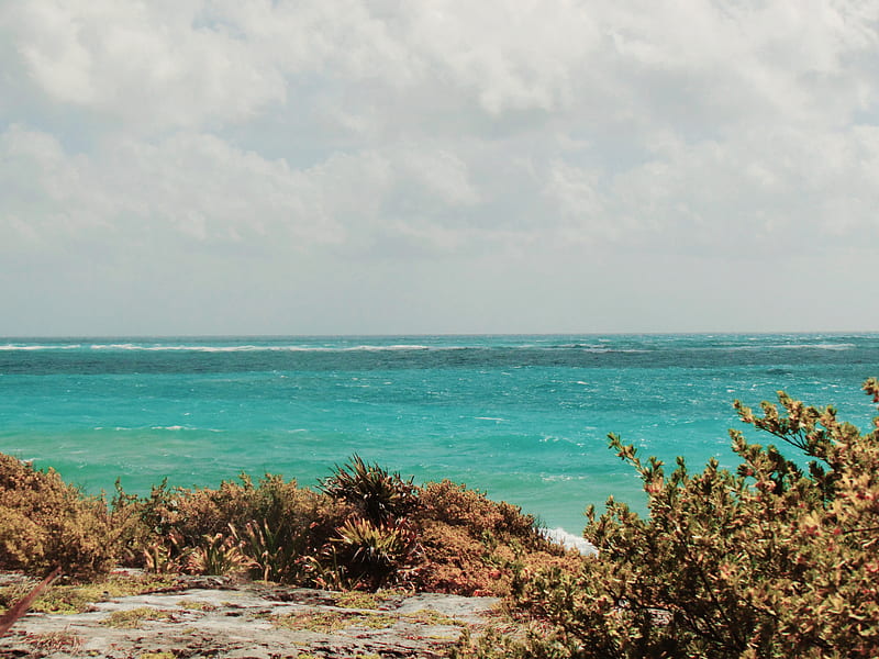 Tulum, tropical, paraiso, playa, caribe, cancun, azul, isla, mar, turqueza, HD wallpaper