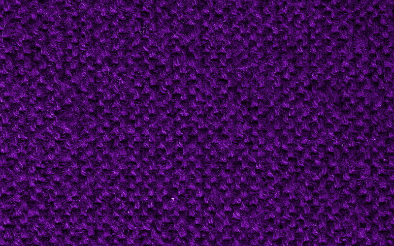 violet knitted textures, macro, wool textures, violet knitted backgrounds, close-up, violet backgrounds, knitted textures, fabric textures, HD wallpaper
