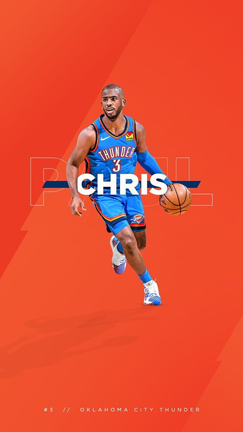 Chris Paul , basketball, nba, thunder, HD phone wallpaper