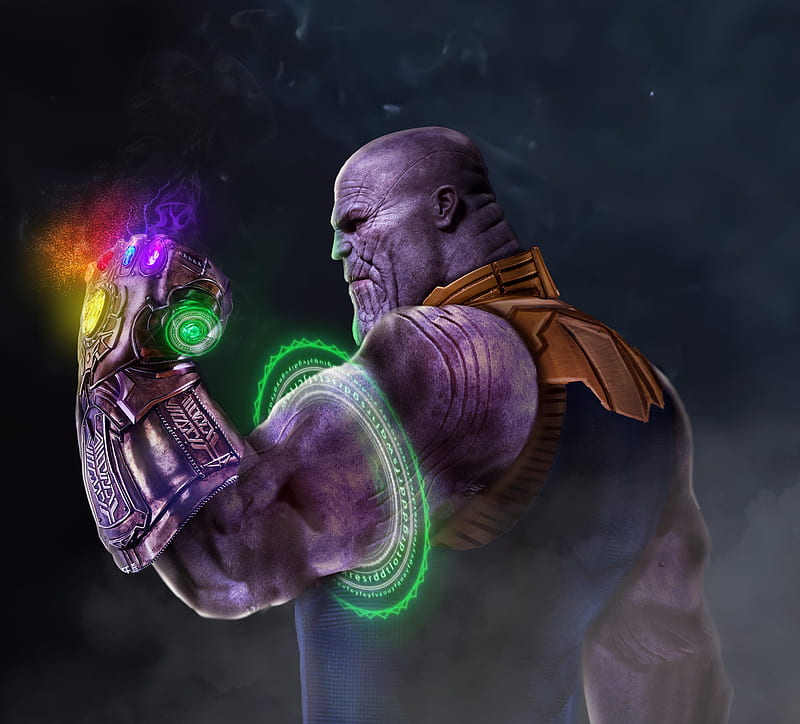 avengers: endgame, infinity gauntlet, thanos, profile view, Movies, HD wallpaper