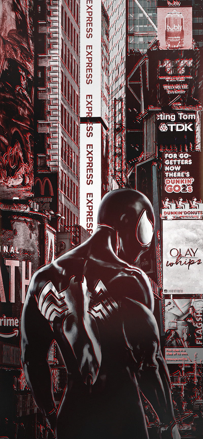 BLACK SPIDER-MAN, blackspiderman, comics, heroes, marvel, movie, spiderman, spidey, HD phone wallpaper