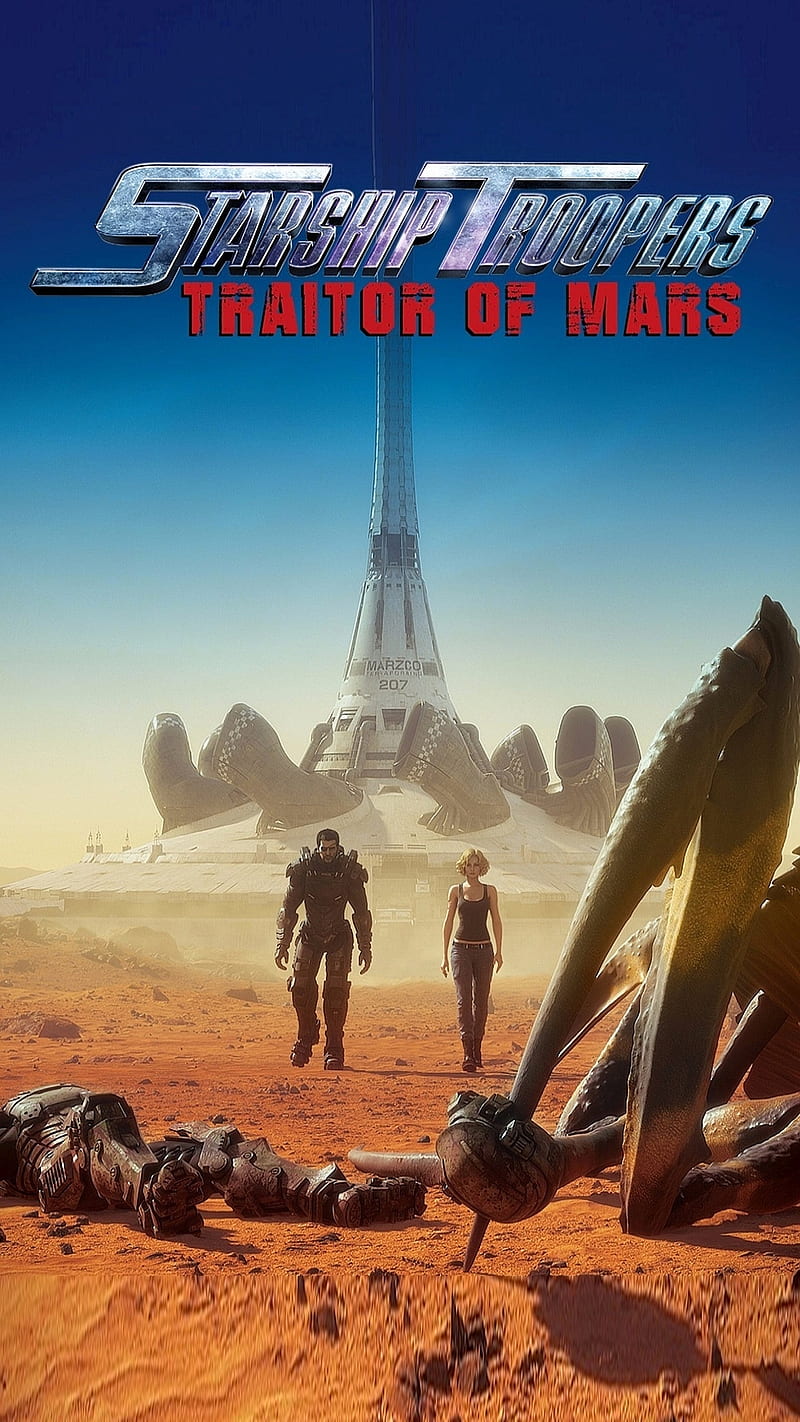 Starship Troopers, 2017, movie, poster, traitor of mars, HD phone wallpaper