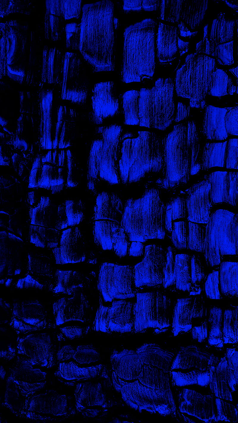 Blue Mineral, abstract, crisp, dark scifi, vibrant, HD phone wallpaper
