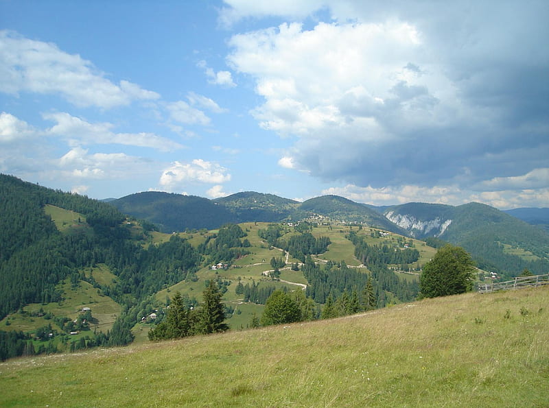 Beautiful view, Garda de Sus, Snide, Scarisoara, Transylvania, Romania, Apuseni, Transilvania, Valea Ariesului, HD wallpaper