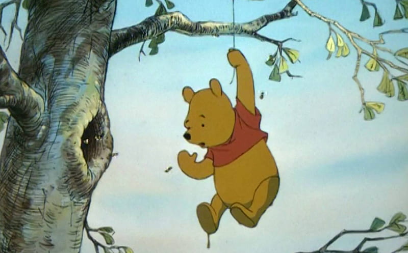 Winnie the pooh, bee, tree, winnie, pooh, HD wallpaper | Peakpx