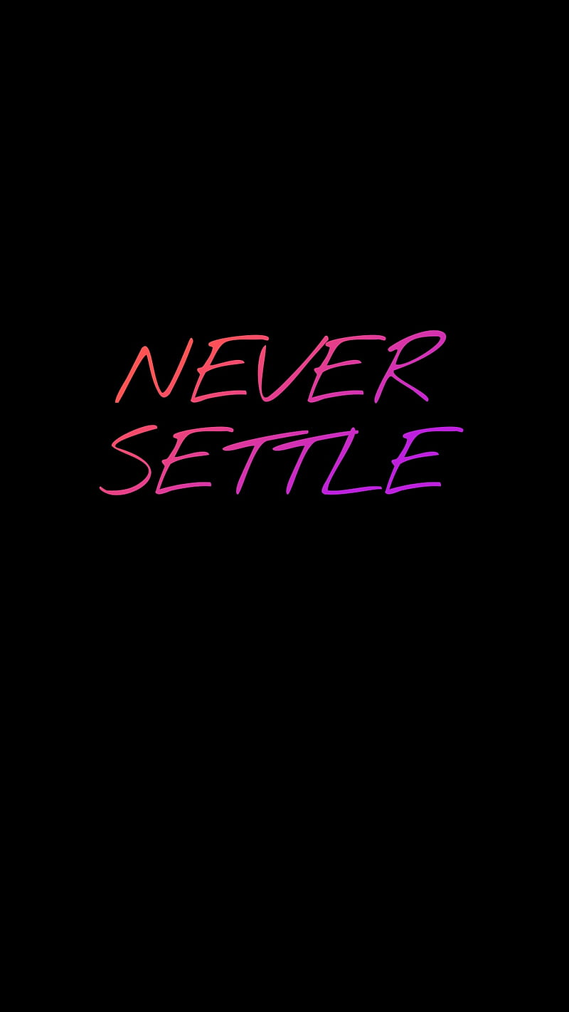 Never Settle, nord, mobile, samsung, technology, oneplus, HD phone wallpaper