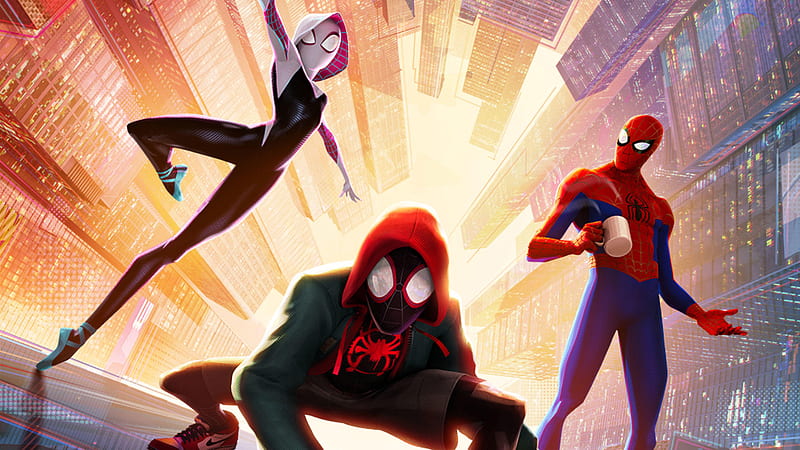 SpiderMan Into The Spider Verse New Poster, spiderman-into-the-spider-verse, 2018-movies, movies, spiderman, animated-movies, poster, HD wallpaper