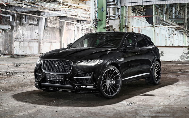 2019, Jaguar F-PACE, Hamann, Tuning F-PACE, black luxury SUV, exterior, British cars, new black F-PACE, Jaguar, HD wallpaper