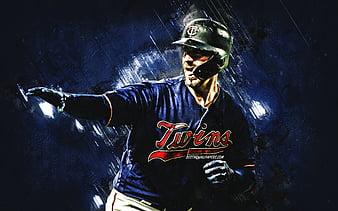 Josh Donaldson, grunge art, MLB, Minnesota Twins, baseman