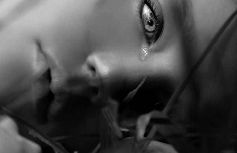 No woman no cry, WOMAN, TEAR, EYES, EYE, HD wallpaper