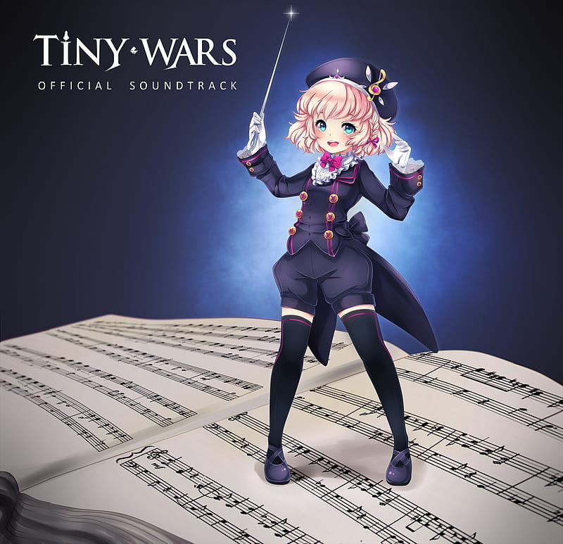 TinyWars Official Soundtrack , anime girl, tiny war, anime music, tinywars, HD wallpaper
