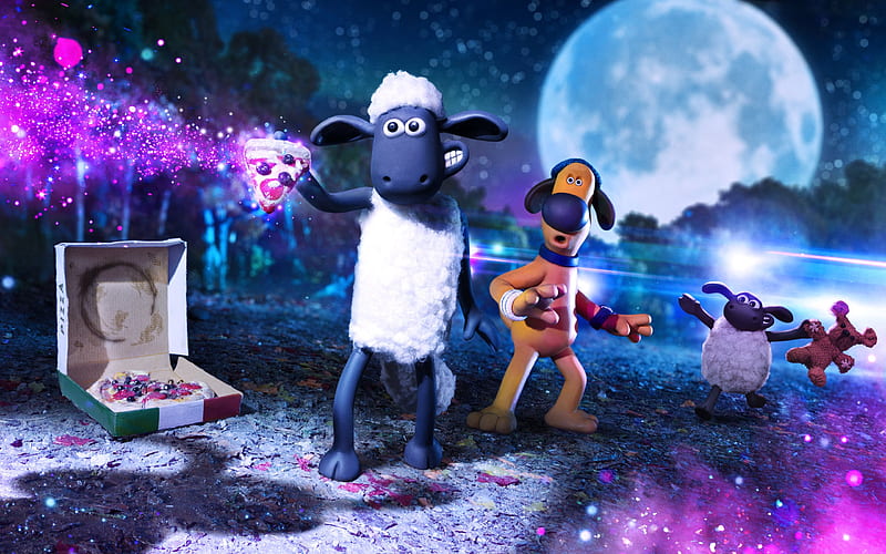 Farmageddon, Shaun the Sheep Movie, 2019, promotional materials, poster, 3d animals, HD wallpaper