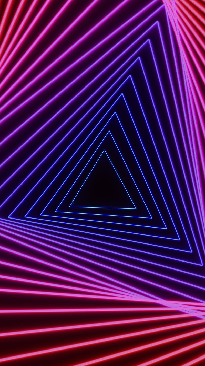 Neon Tunnel, Electric, abstract, amoled, black, blue, clean, cool, glow,  laser, HD phone wallpaper | Peakpx