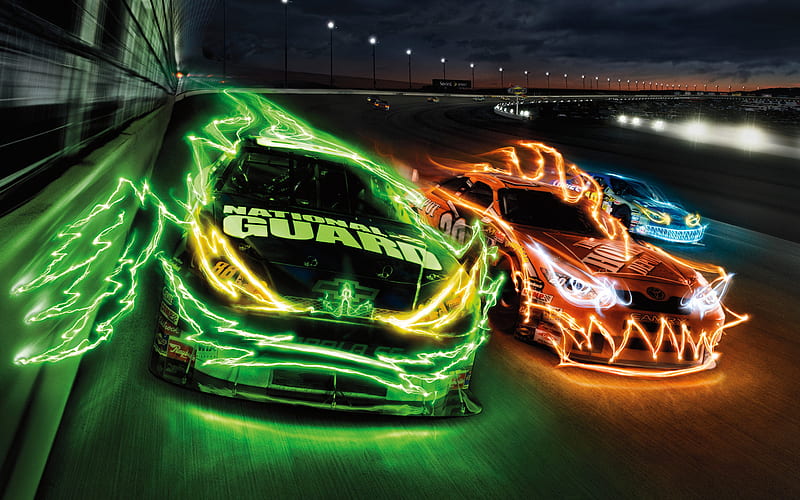 Racing Lights, racing-lights, carros, HD wallpaper