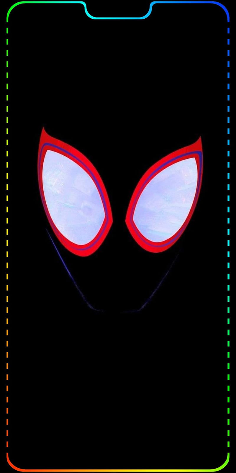 Spiderman, siperman, p20 lite, spiderverse, notch, muesca, bordes, ojos,  miles morales, HD phone wallpaper | Peakpx