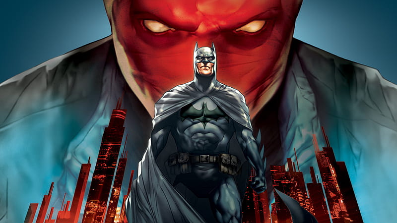 Batman Under The Red Hood, batman, red-hood, superheroes, artwork, digital-art, HD wallpaper