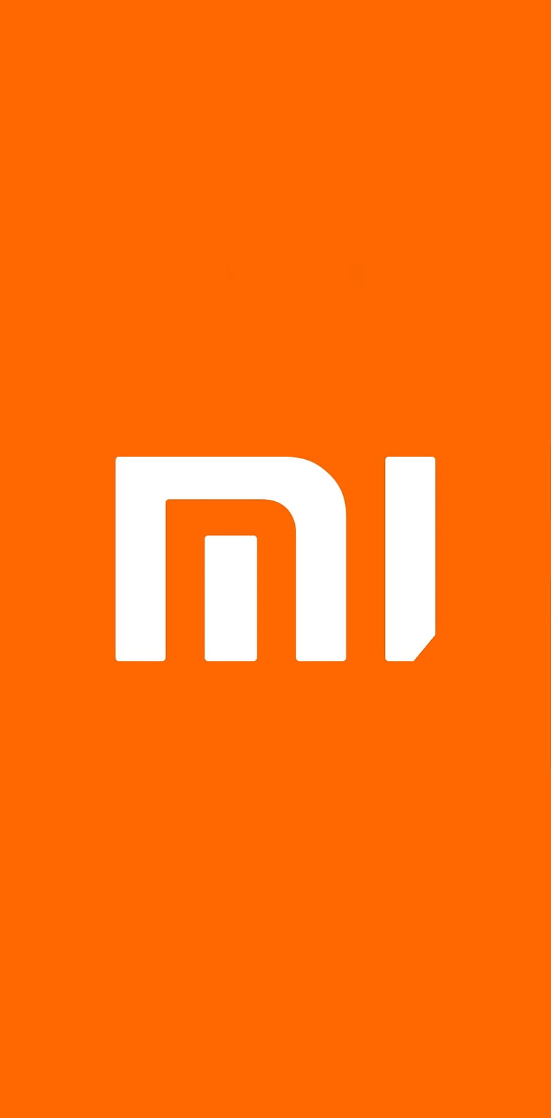 Xiaomi, brand, color, logo, mi, orange, phones, solid, tech, HD phone wallpaper