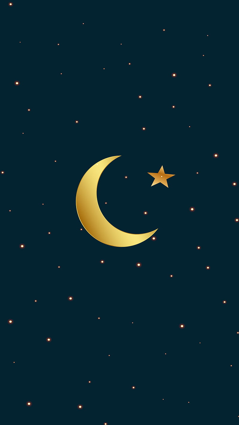 Half moon and star, Arab, Eid mubarak, Islam, Mubarak, Muslim, Ramadam Mubarak, Ramadam kareem, Ramadan, happy, HD phone wallpaper