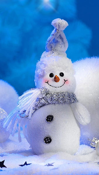 Snowman, cute, white, HD phone wallpaper | Peakpx