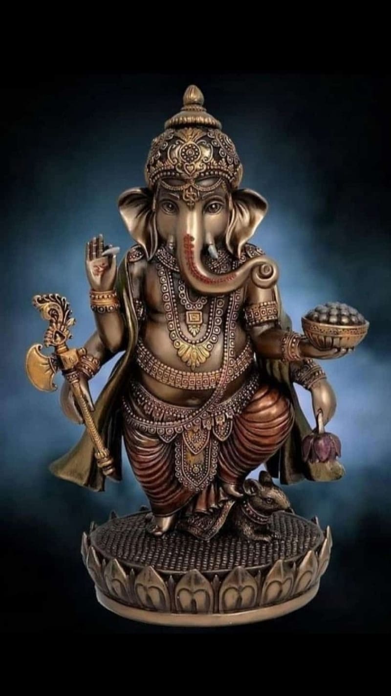 Ganesh Ji 3d, shree ganesh, lord, god, HD phone wallpaper