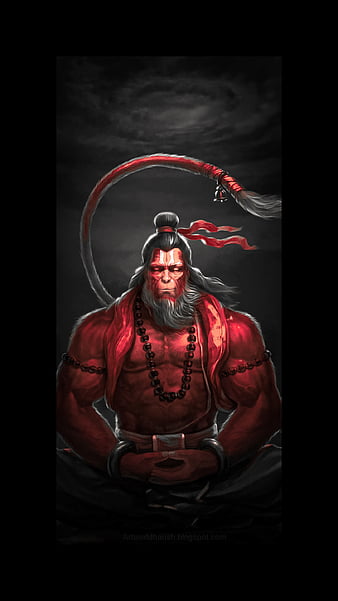 Angry Hanuman, bajrangbali, god, HD phone wallpaper | Peakpx