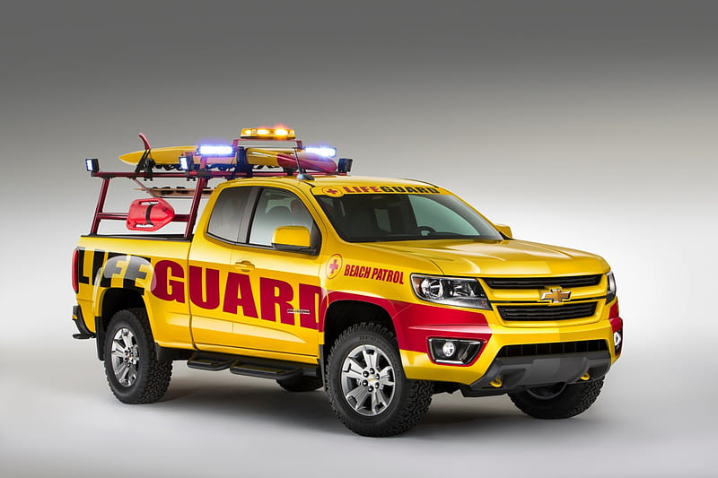 2015-Chevrolet-Colorado-Lifeguard, Yellow, Gm, Bowtie, Truck, HD wallpaper