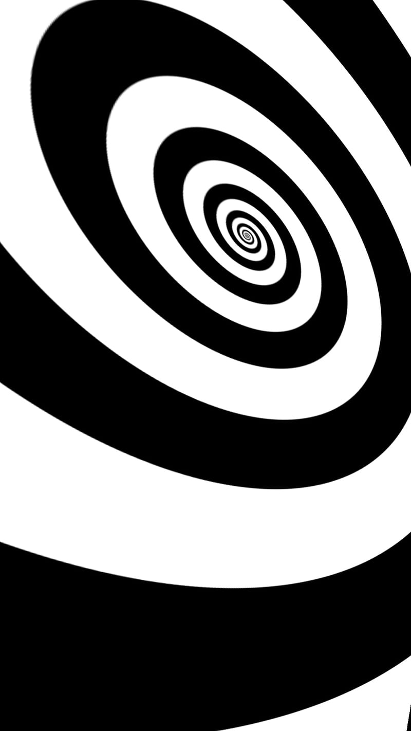 Black and white zone, abstract, black and white, desenho, digital, pattern, swirl, warp, HD phone wallpaper