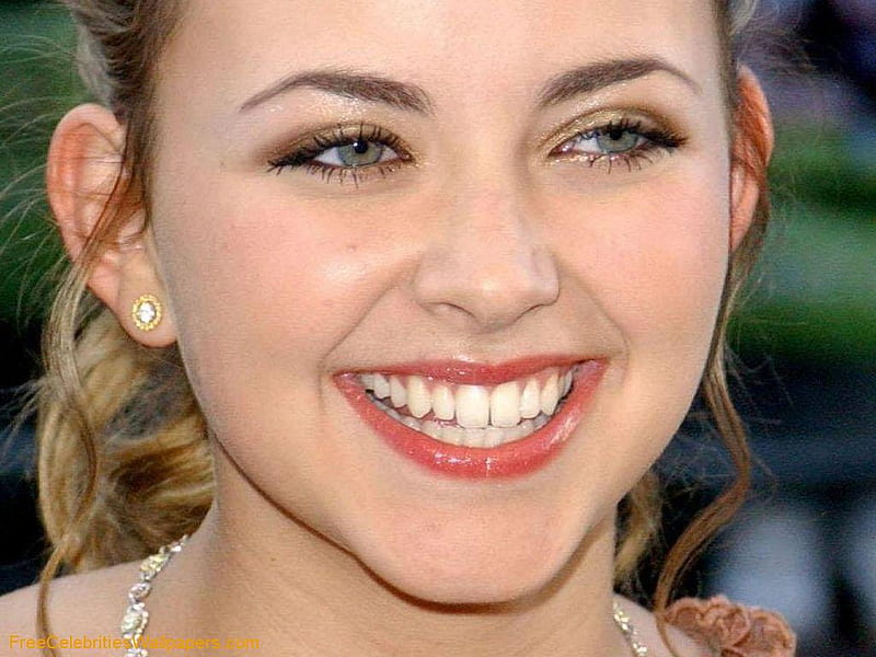 Charlotte Church, pretty blue eyes, female, singer, great smile, red lips, HD wallpaper