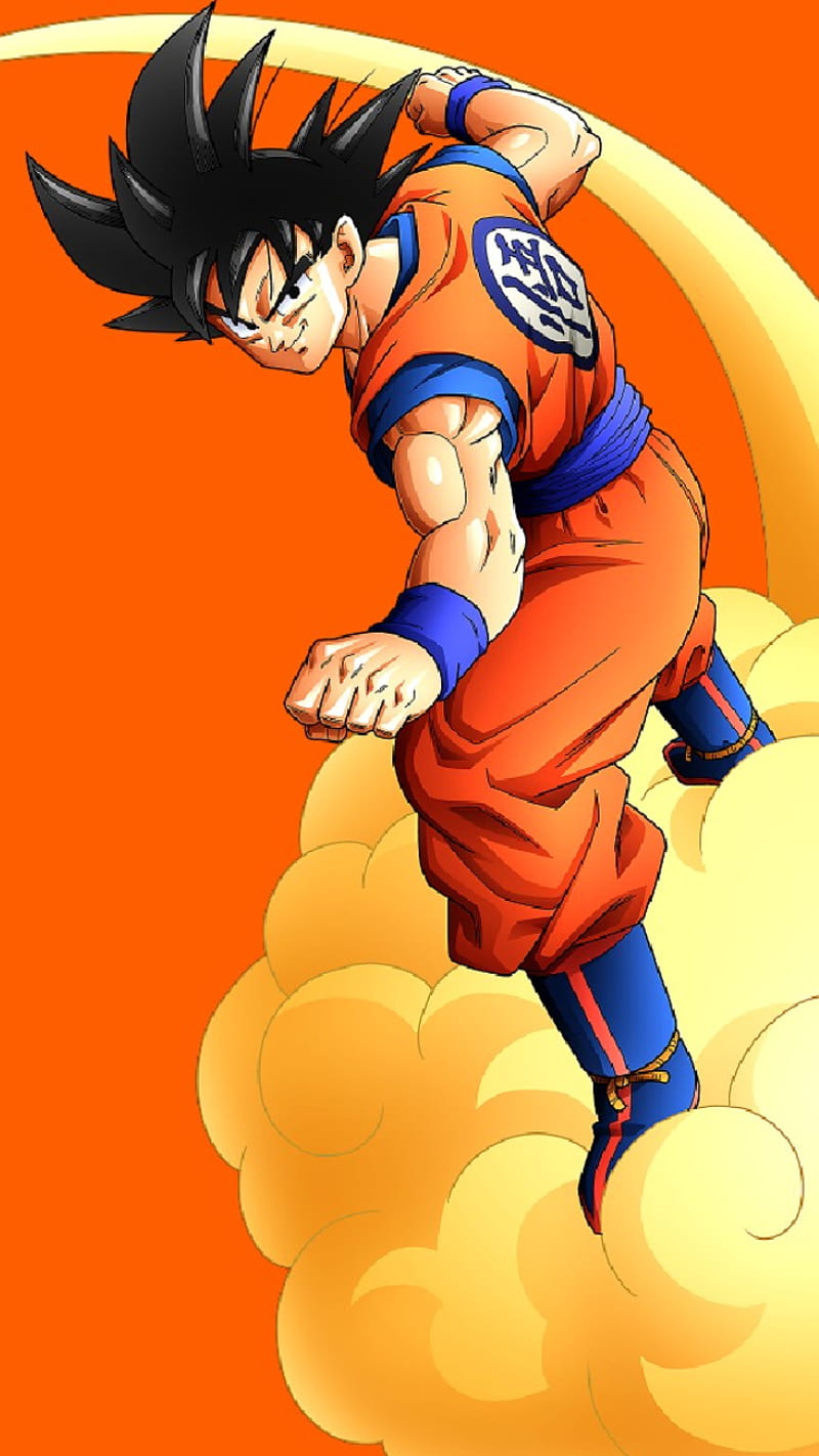 Kid Goku on Flying Nimbus FlatPixel Intro HD wallpaper  Pxfuel