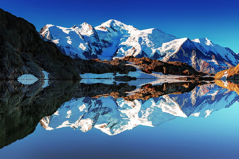 The French Alps Mont Blanc, Mont, Alps, the French, Blanc, HD wallpaper