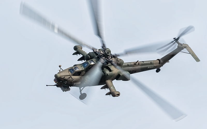 Mi-28N, Russian attack helicopter, military helicopters, Mi-28, Russian Air Force, anti-armor attack helicopter, HD wallpaper