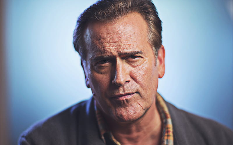 Bruce Campbell, 2018, american actor, Hollywood, american celebrity, Bruce Campbell hoot, HD wallpaper