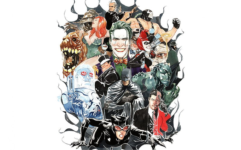Batman villanos, batman, dc comics, historietas, superhéroes, villanos,  Fondo de pantalla HD | Peakpx