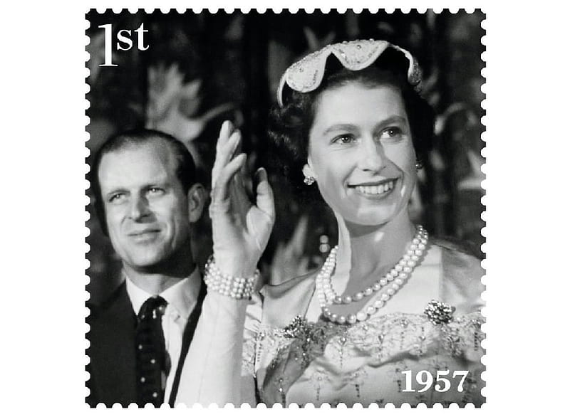Elizabeth II 1957, Stamps, United Kingdom, Elizabeth II, Queen, Philately, HD wallpaper