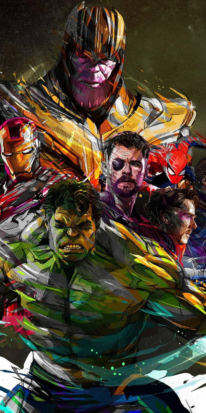 Avengers EndGame, captain america, hulk, iron man, strange, thor, HD phone wallpaper
