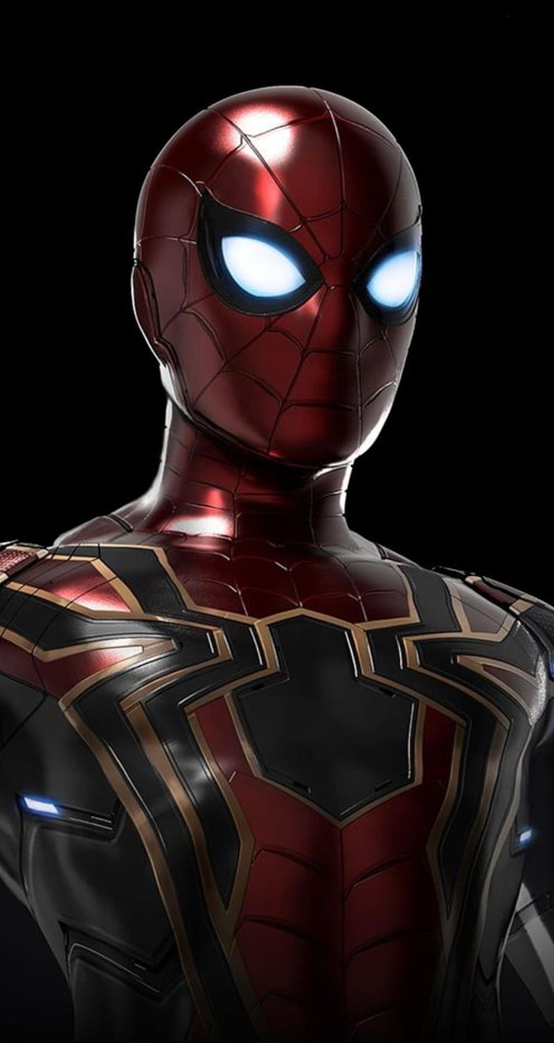Iron Spider, marvel, mcu, spiderman, HD phone wallpaper
