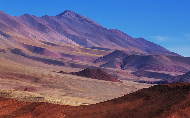 Argentina, desert, mountains, South America, HD wallpaper