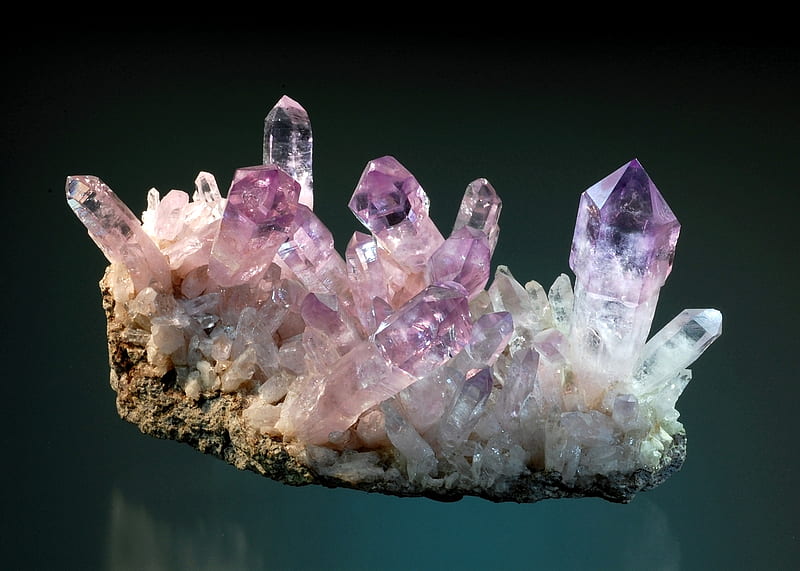 Amethyst, mineral, rock, purple, HD wallpaper