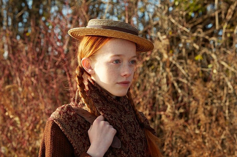 Anne Withe an E 2017 - 2019, redhead, copil, child, hat, little girl, childhood, anne with an e, annecwith an e, amybeth mcnulty, anne of green gables, tv series, HD wallpaper