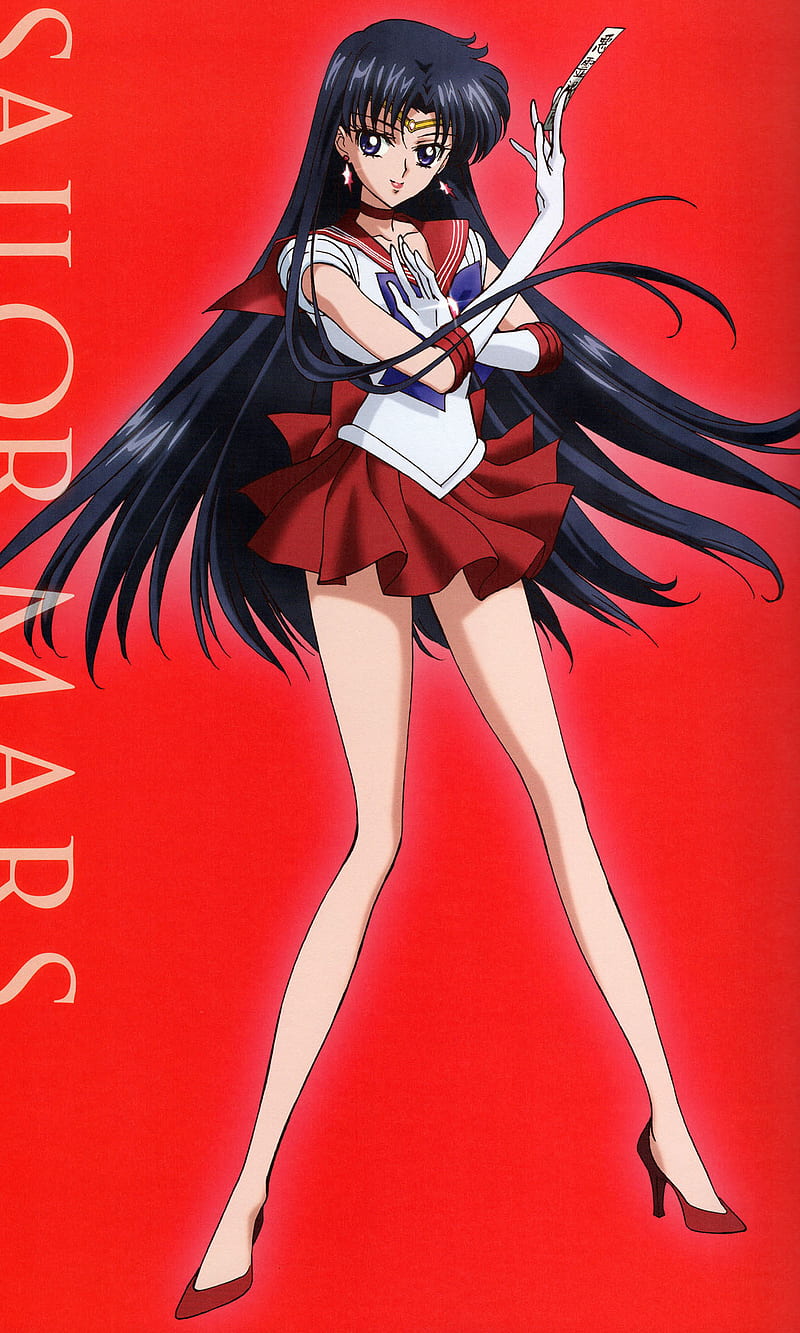 Sailor Mars, anime, girl, HD phone wallpaper
