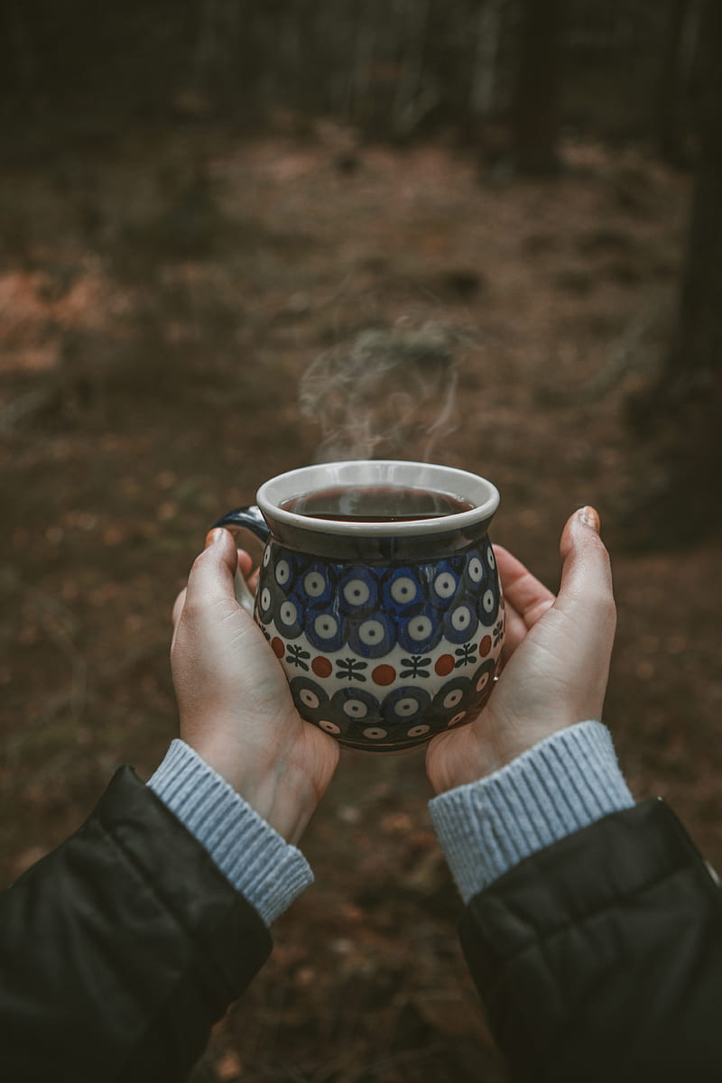 mug, tea, steam, hands, HD phone wallpaper