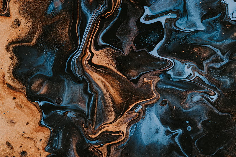 acrylic, paint, liquid, stains, mixing, HD wallpaper