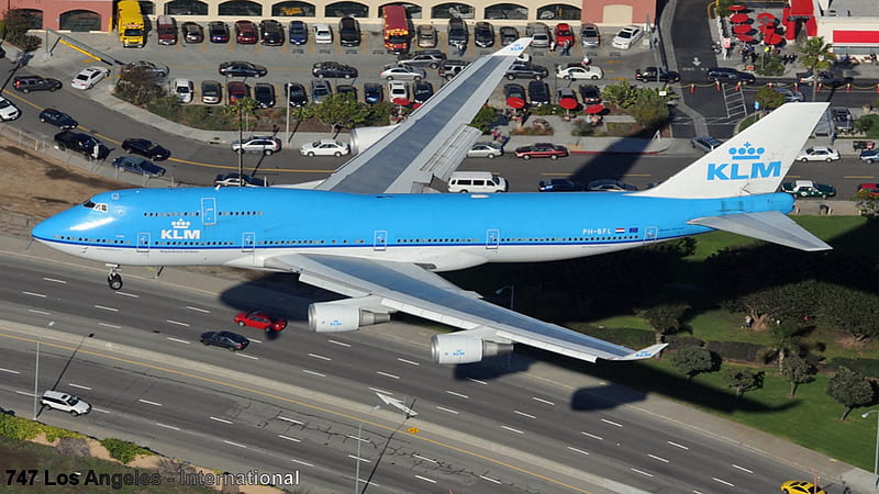 Boeing 747, angeles, 747, plane, boeing, los, international, HD wallpaper