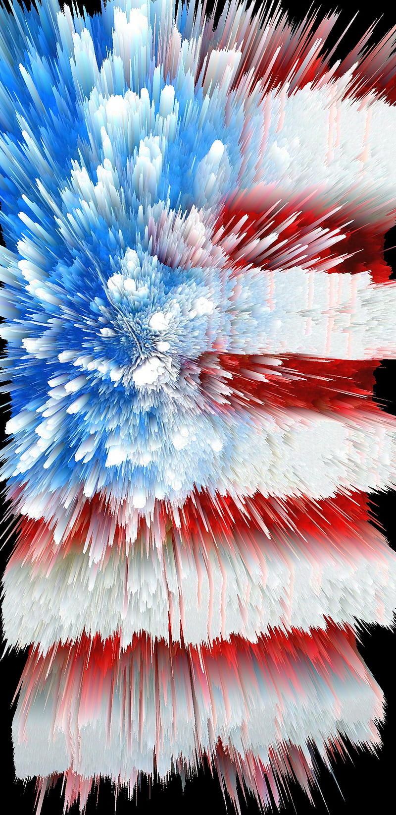 America, american flag, color, explosion, flag, my edit, usa, HD phone wallpaper