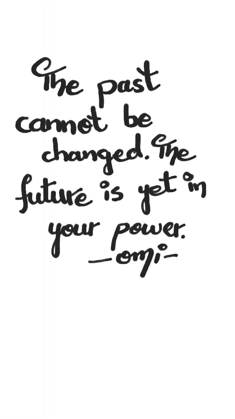 Future, handwritten, omi, past, quotes, words, HD phone wallpaper