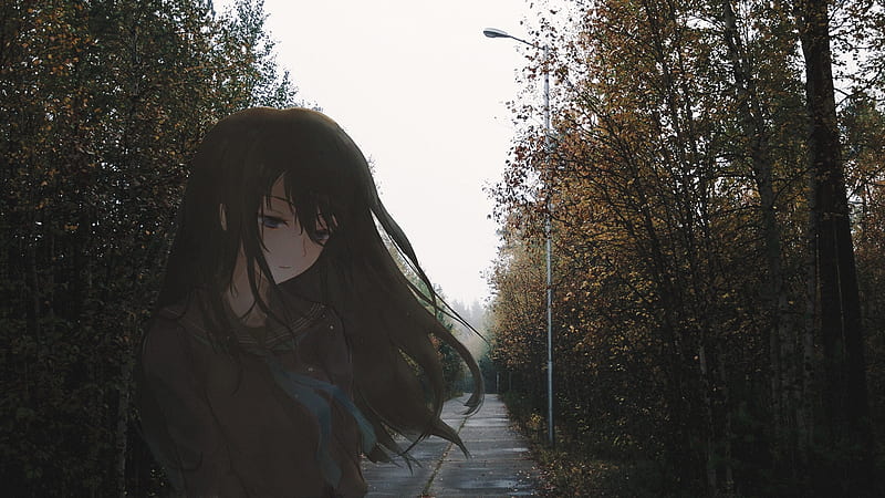 Anime Girl Sad Hair gambar ke 15