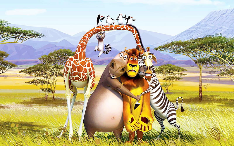 Madagascar 3 Europes Most Wanted, madagascar, movie, cartoons, penguins, animated-movies, HD wallpaper