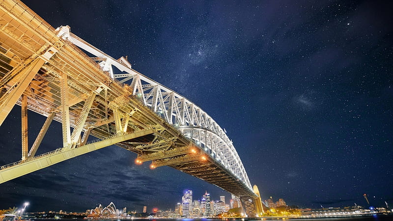 Sydney Harbour Bridge, Bridge, Harbour, Sydney, HD wallpaper