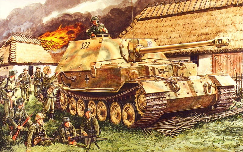 STURMGESHUTS ELEFANT, tank, german, ww2, elefant, HD wallpaper