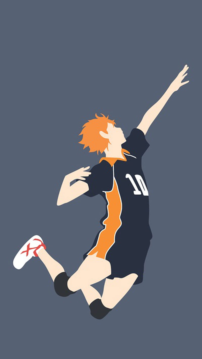 haikyuu, hinata, jump, shoyo, spike, volleyball, HD phone wallpaper